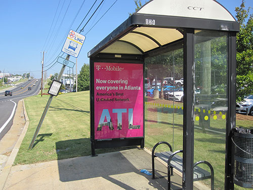 Atlanta Bus Stop Shelter Ad