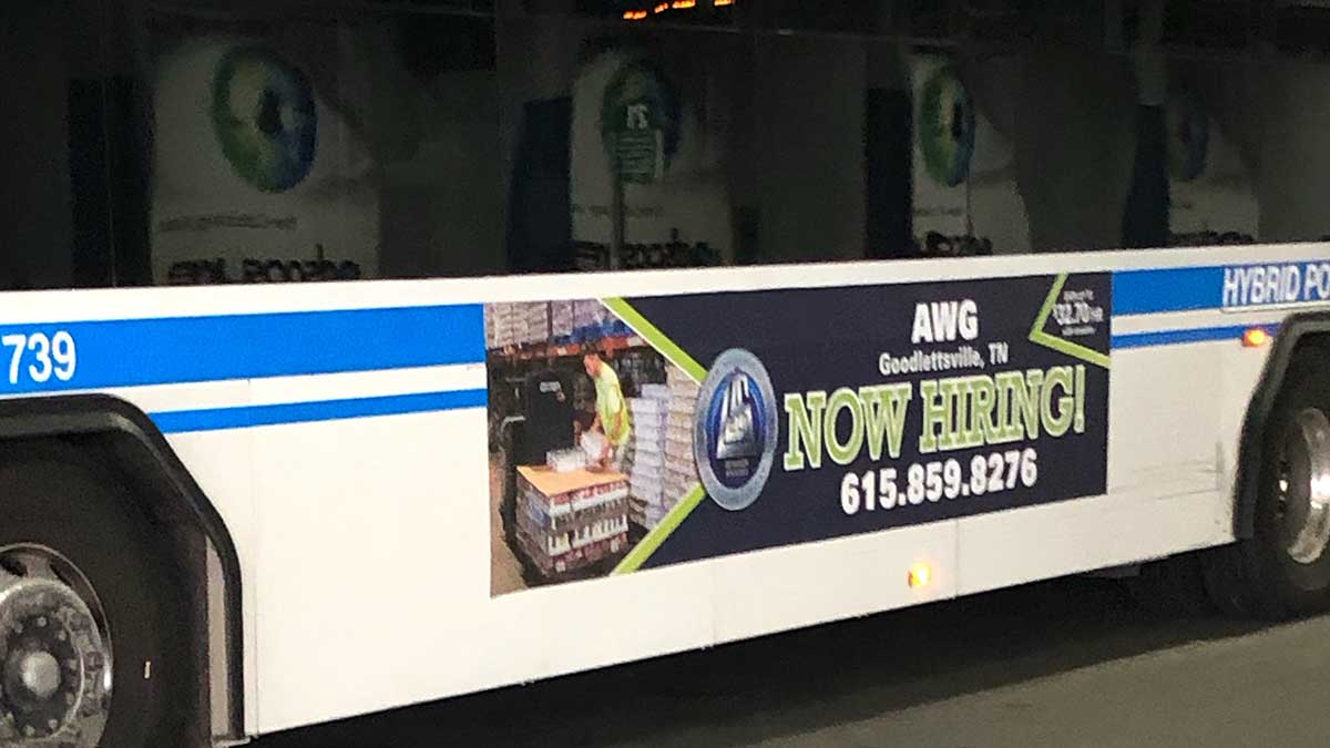 AWG Nashville Bus Advertising