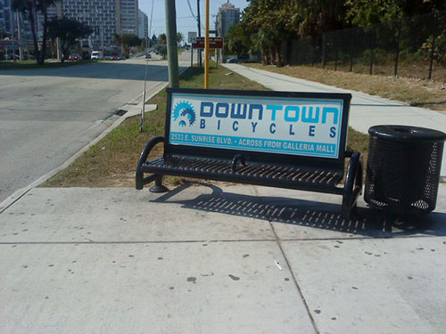 Ft Lauderdale Broward County Bench Advertising