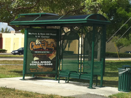 Ft Lauderdale Broward County Bus Stop Shelter Advertising