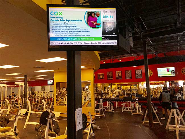 Cox Gym Advertising