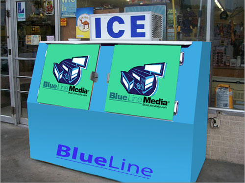 Gas Station Ice Box Advertising