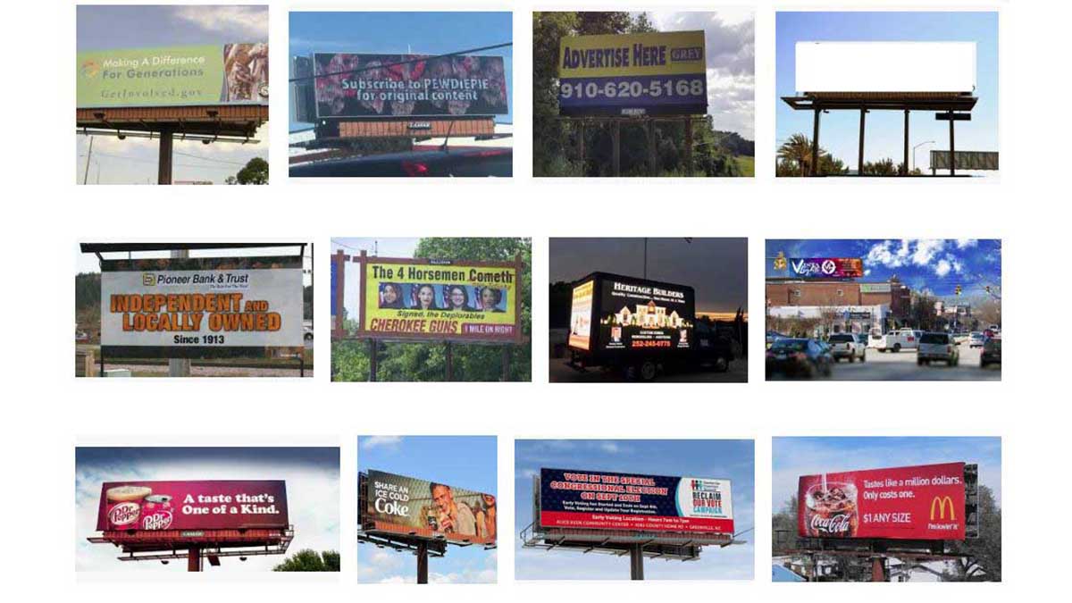 Greenville, NC and New Bern, NC Billboards