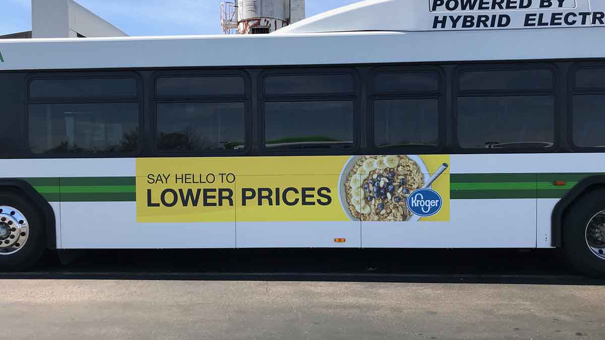 Kroger Memphis Bus Advertising