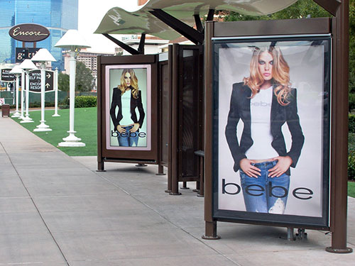 Las Vegas Bus Stop Shelter Advertising