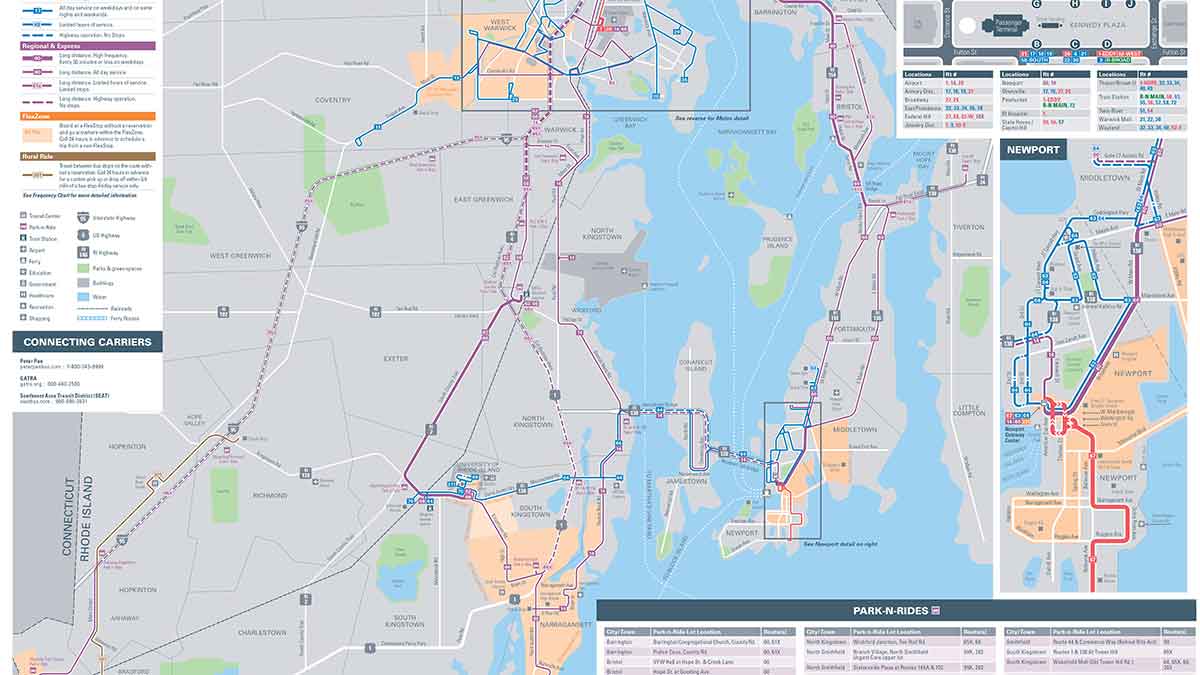 Providence Bus Routes Map