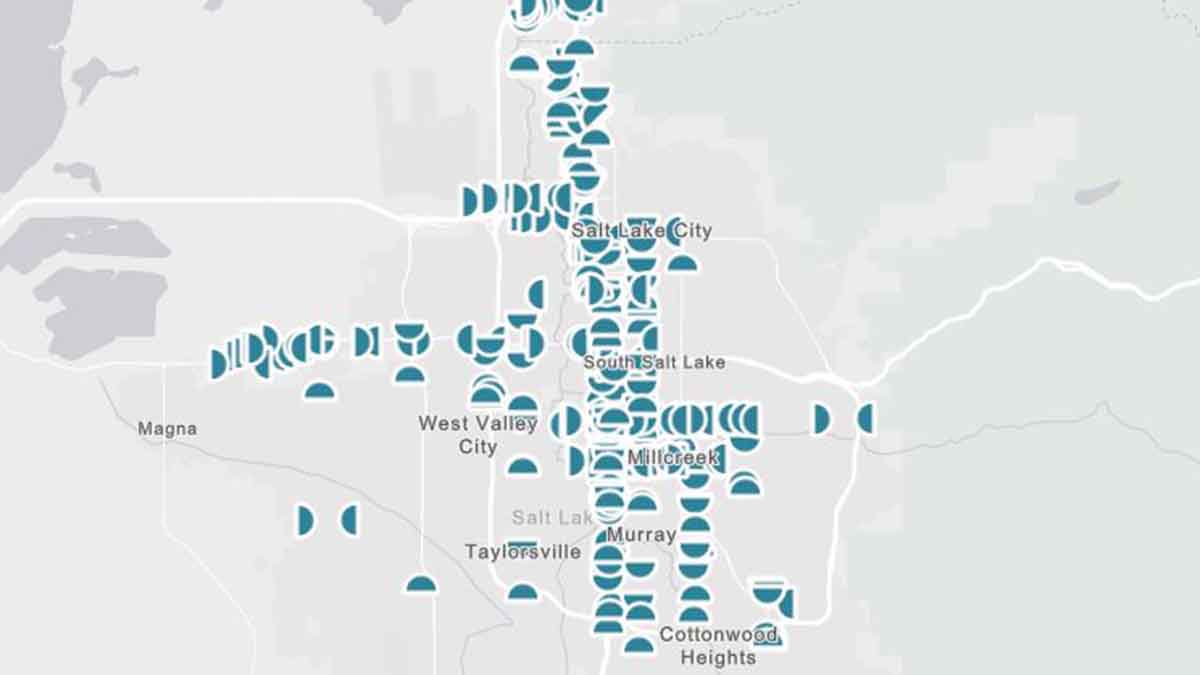 Salt Lake City, UT  Billboards Map