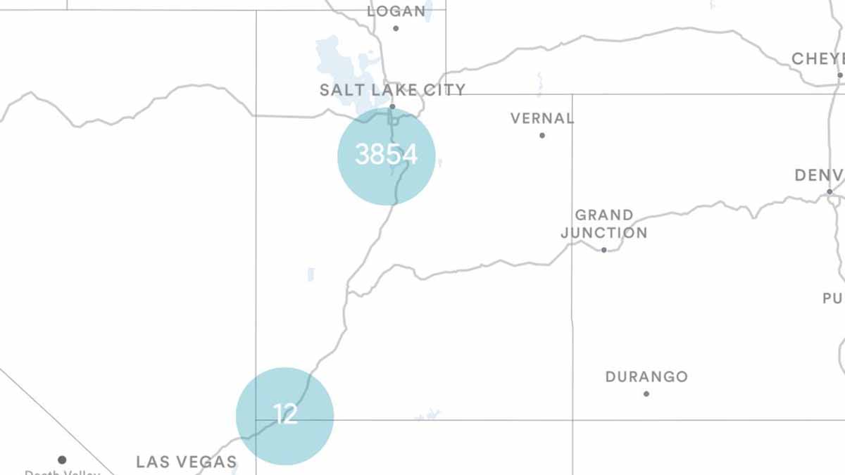 Utah (UT) Billboards Map