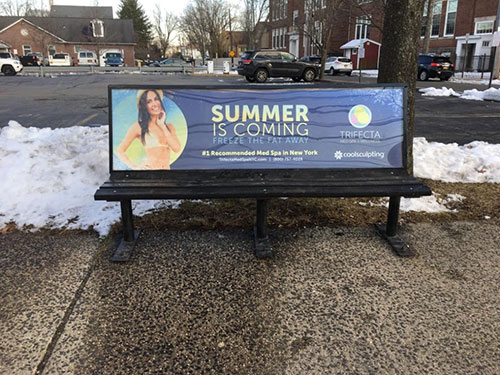 New Jersey Bench Advertising