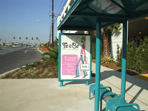New Orleans, LA Bus Stop Shelter Advertising