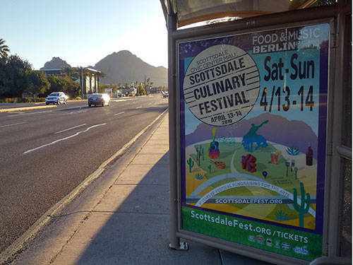 Phoenix Bus Stop Shelter Advertising
