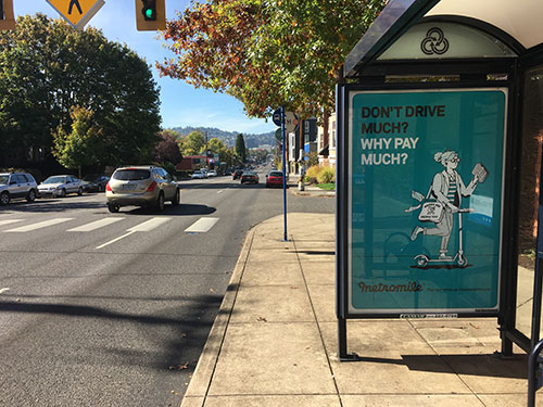 Portland Bus Stop Shelter Advertising
