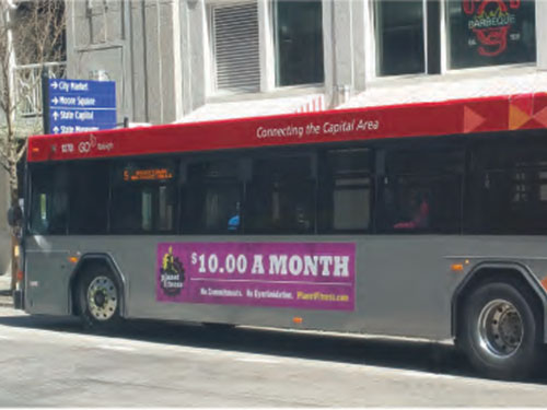 Raleigh-Durham Bus Advertising