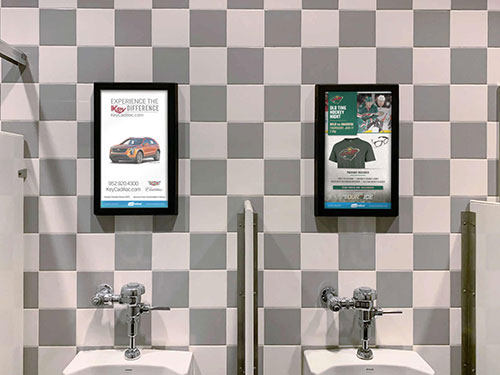 Restroom Digital/LED/Video Advertising