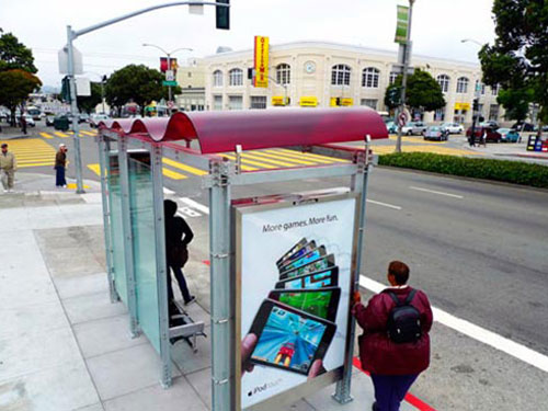 San Francisco Bus Stop Shelter Advertising