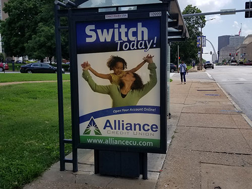 St Louis Bus Stop Shelter Advertising