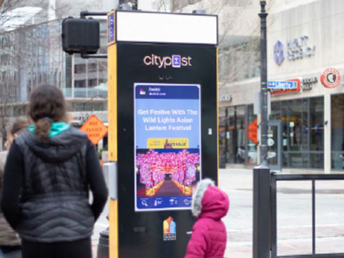 Street Kiosk Digital Advertising