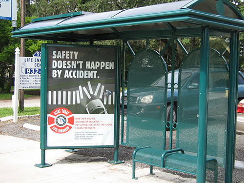 Tampa Bus Stop Shelter Advertising
