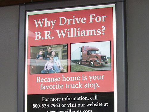 Diesel Truck Stop Poster Advertising