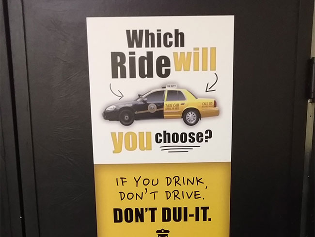 West Virginia Dept of Transportation Bar/Restaurant Coaster Advertising